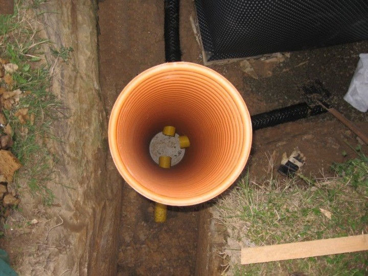 Drenážna šachta eko-artis 400/455 mm, výška 150 cm, poklop, 2 tesnenia a geotextília