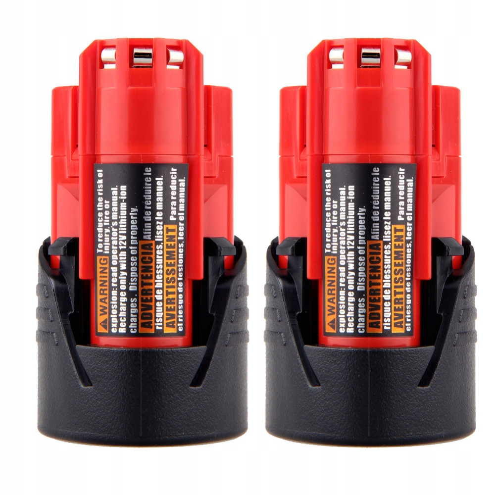 Náhradná batéria - 12 V 3AH lítium-iónovej batérie pre Milwaukee M12
