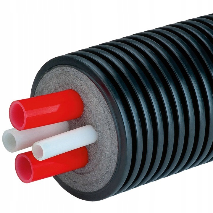 Predizolovaná štvoritá rúra AustroPEX A160, 2 × 32 + 25 + 20 mm, 1 m