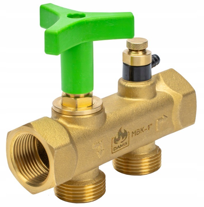 Pripojovací multiblok DAMIX MBK-1″ s bypassom pre zmäkčovač vody