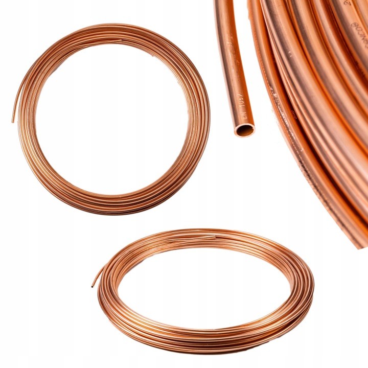 Mäkká medená rúra Emix 6 × 1 mm, 10 m