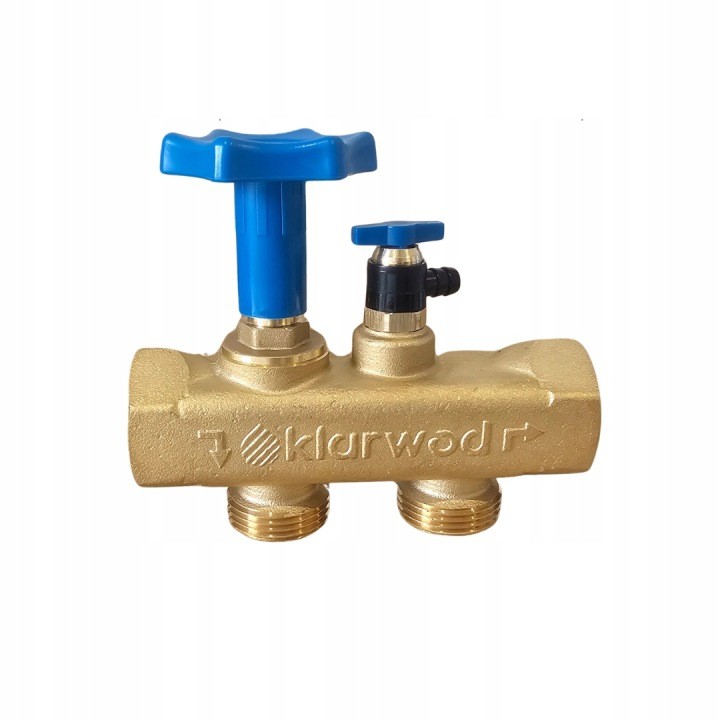Mosadzný Multiblock Klarwod 1″ DN25 s obtokom pre zmäkčovač