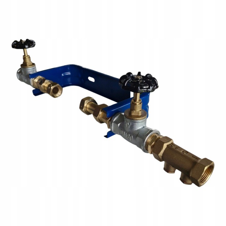Montážna súprava vodomera Unni DN15 s konzolou a ventilmi 3/4″