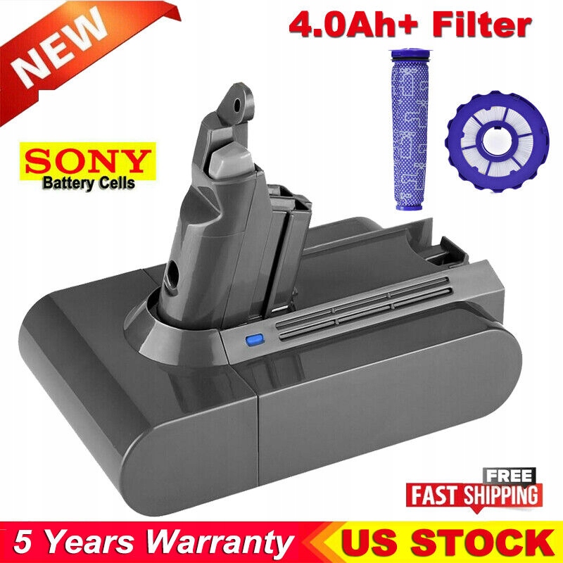 Filter na kosačku - 1x 4000 mAh + batéria Dyson VV 5.0AH SV03