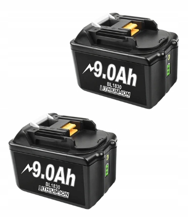 Náhradná batéria - 2x 9ah batéria pre Makita BL1830B BL1840 BL1850