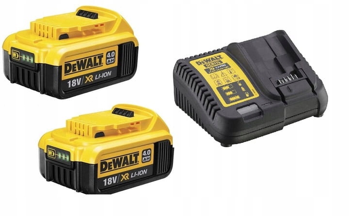 Náhradná batéria - 2x 18V DCB182 batéria + nabíjačka DCB115 M2 Dewalt