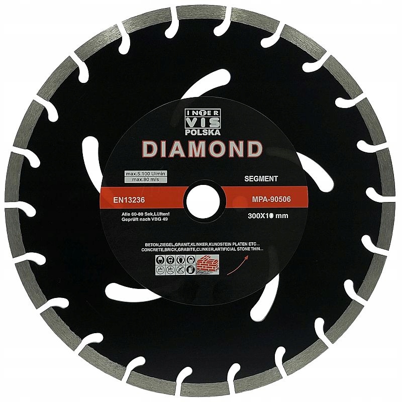 Diamantový rezací kotúč Inter-Vis IVSEG300PAB 300x25,4mm