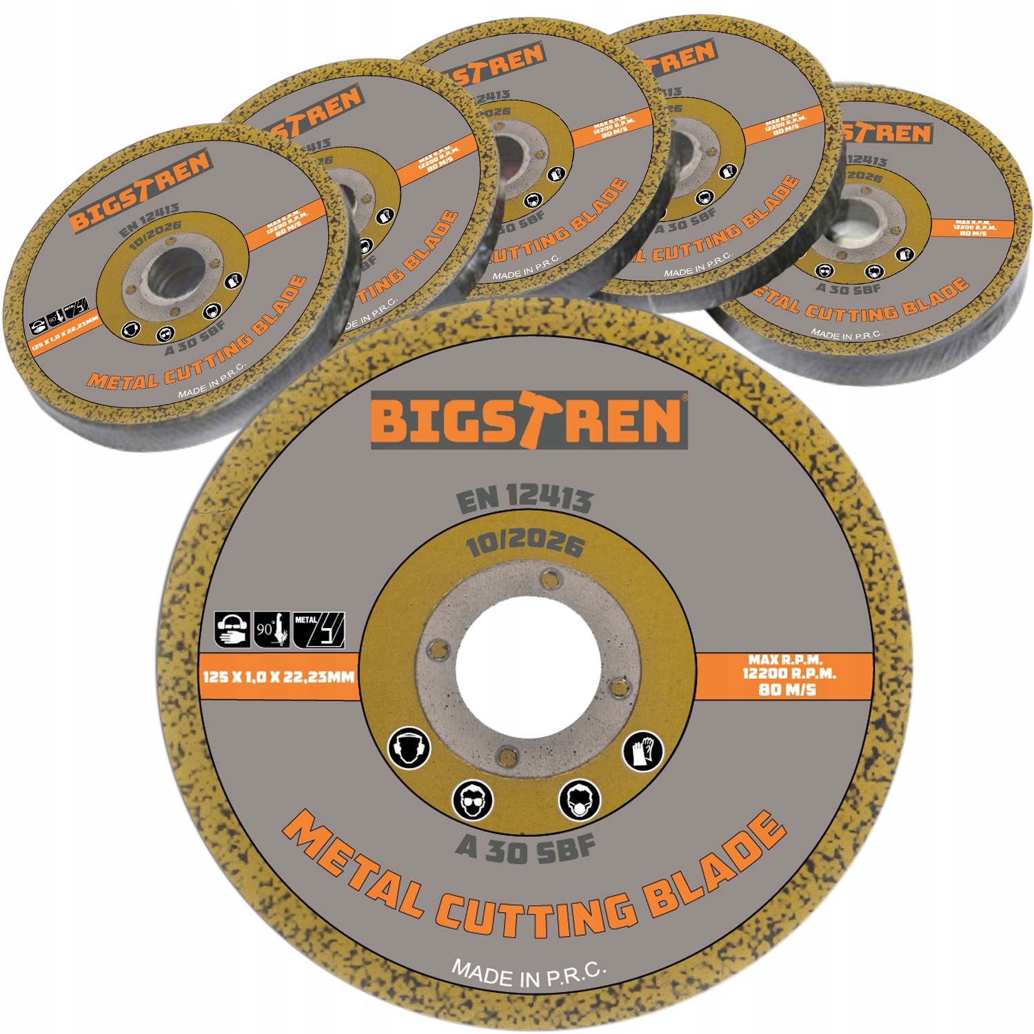 Bigstren 21639 rezací kotúč na kov 125 mm 50 ks.