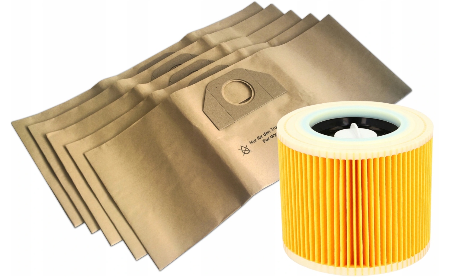Filter 5x tašiek pre vysávač Karcher WD3 200 MV3