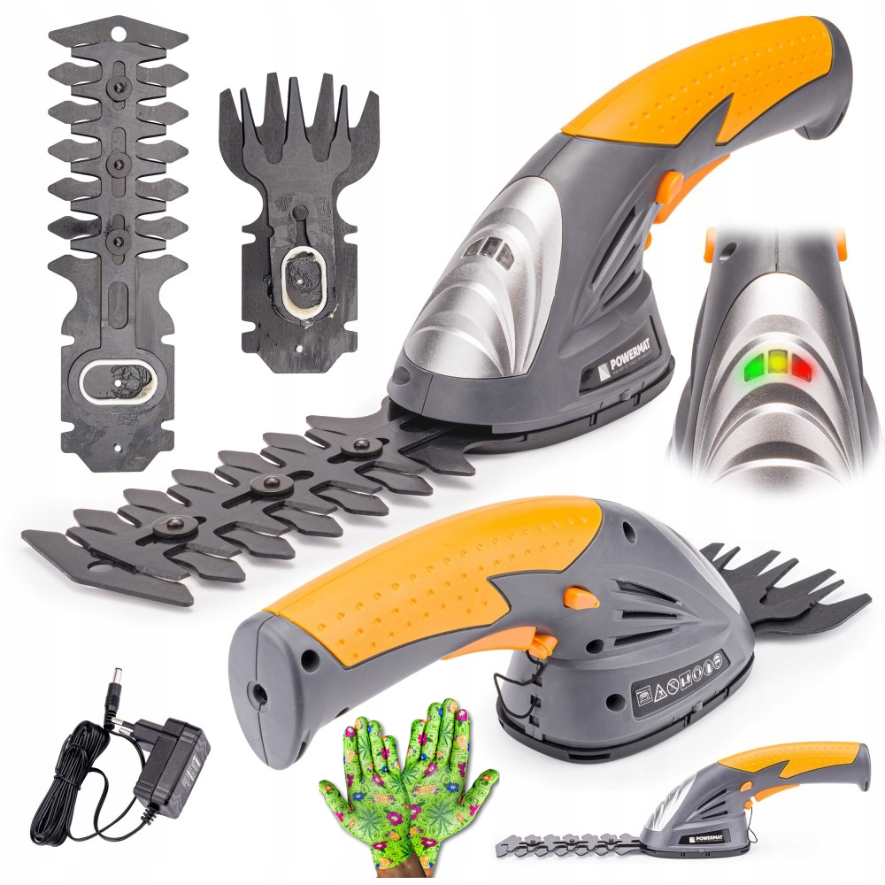 Powermat 12 cm 7,2 V akumulátorové elektrické nožnice + rukavice Procera Dámske pracovné rukavice X-COLOR-PU 8 veľkosť 8 - M 12 párov