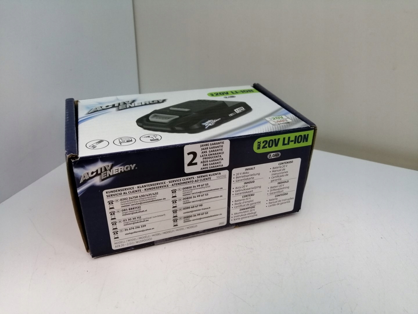 Náhradná batéria - Active Energy 2AH 20 V 2 AH batéria