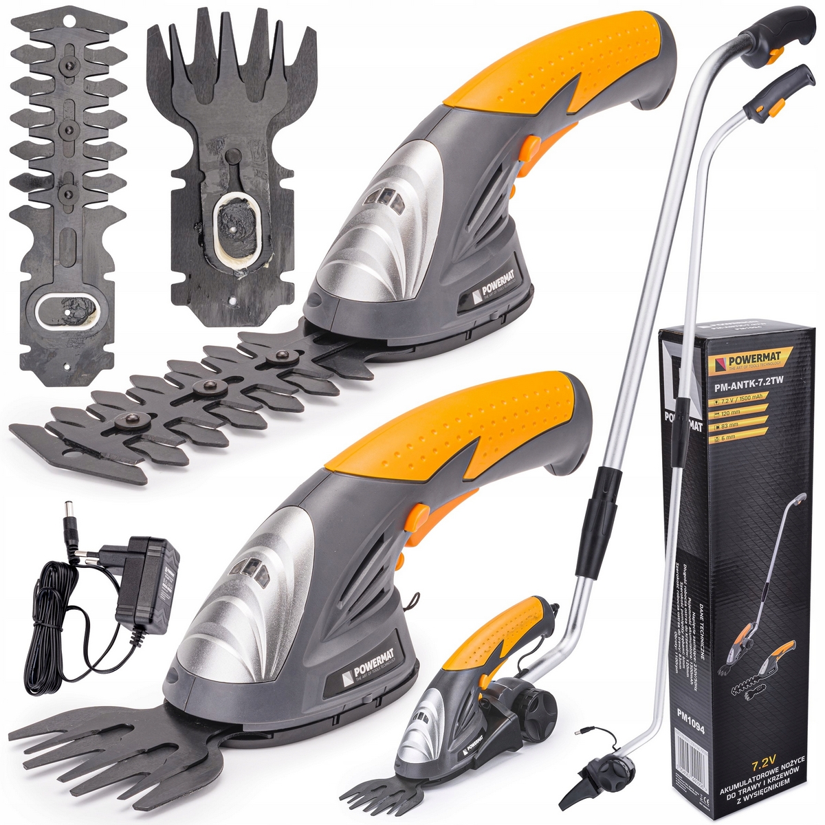 Akumulátorové elektrické nožnice Powermat 120 cm 7,2 V