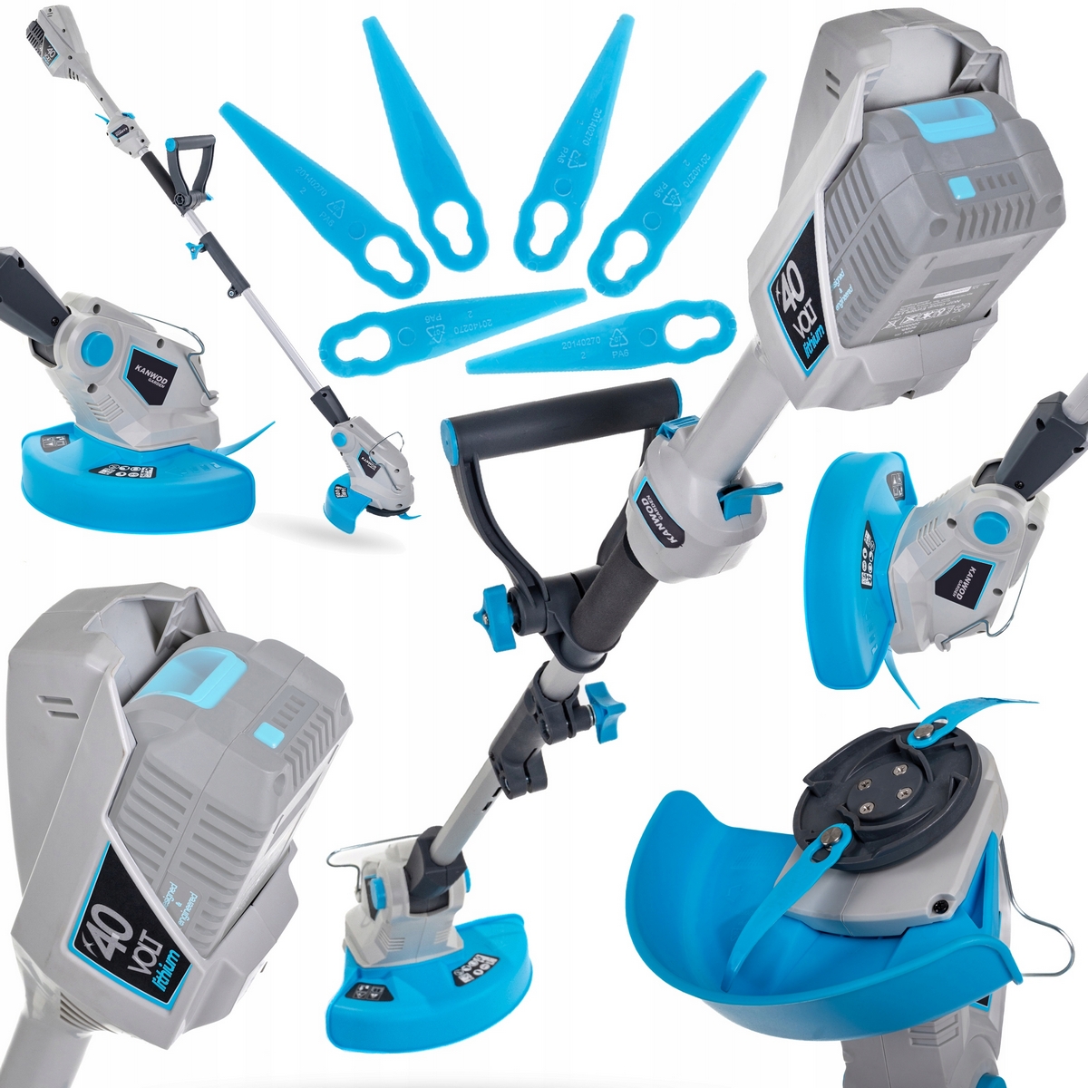 AKUMULÁTOROVÝ STRIMER 40V AKUMULÁTOROVÝ KEFOVÝ MASLO TRÁVOVÉ MASLO 25CM
