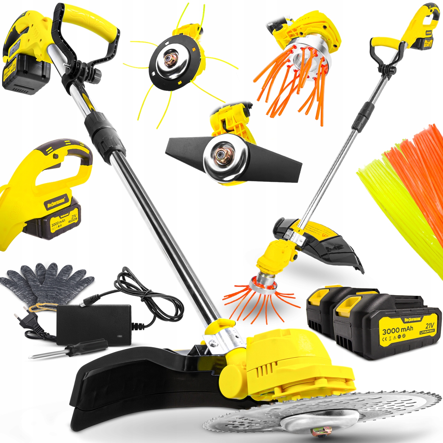 Akumulátorový zastrihávač Heckermann AJPK80, 800 W, 21 V, 3000 mAh, 15 cm