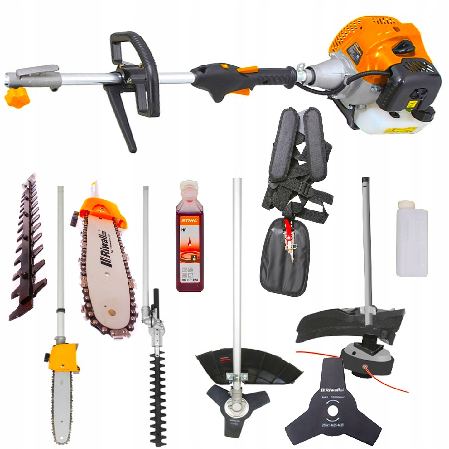 BENZÍNOVÁ KEFA MASLO KLIMATIZÁCIA KLIMATIZÁCIA OLEJ NA PÍLU STIHL SADA MULTI PÍLY GTS