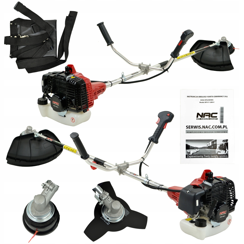 NAC benzínový krovinorez 7,4 kg 1700 W 2 HP