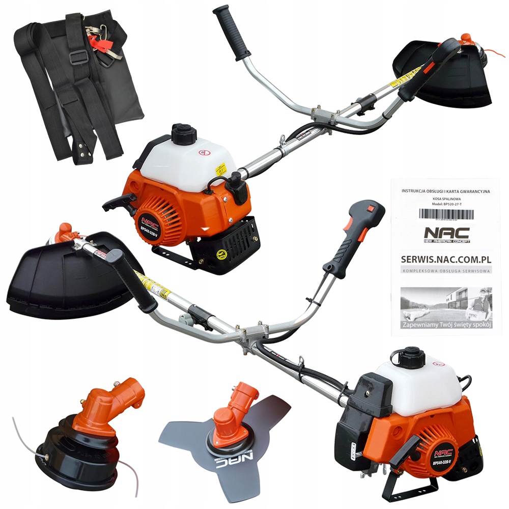 NAC benzínový krovinorez 175 cm 7,6 kg 2300 W 3,2 HP