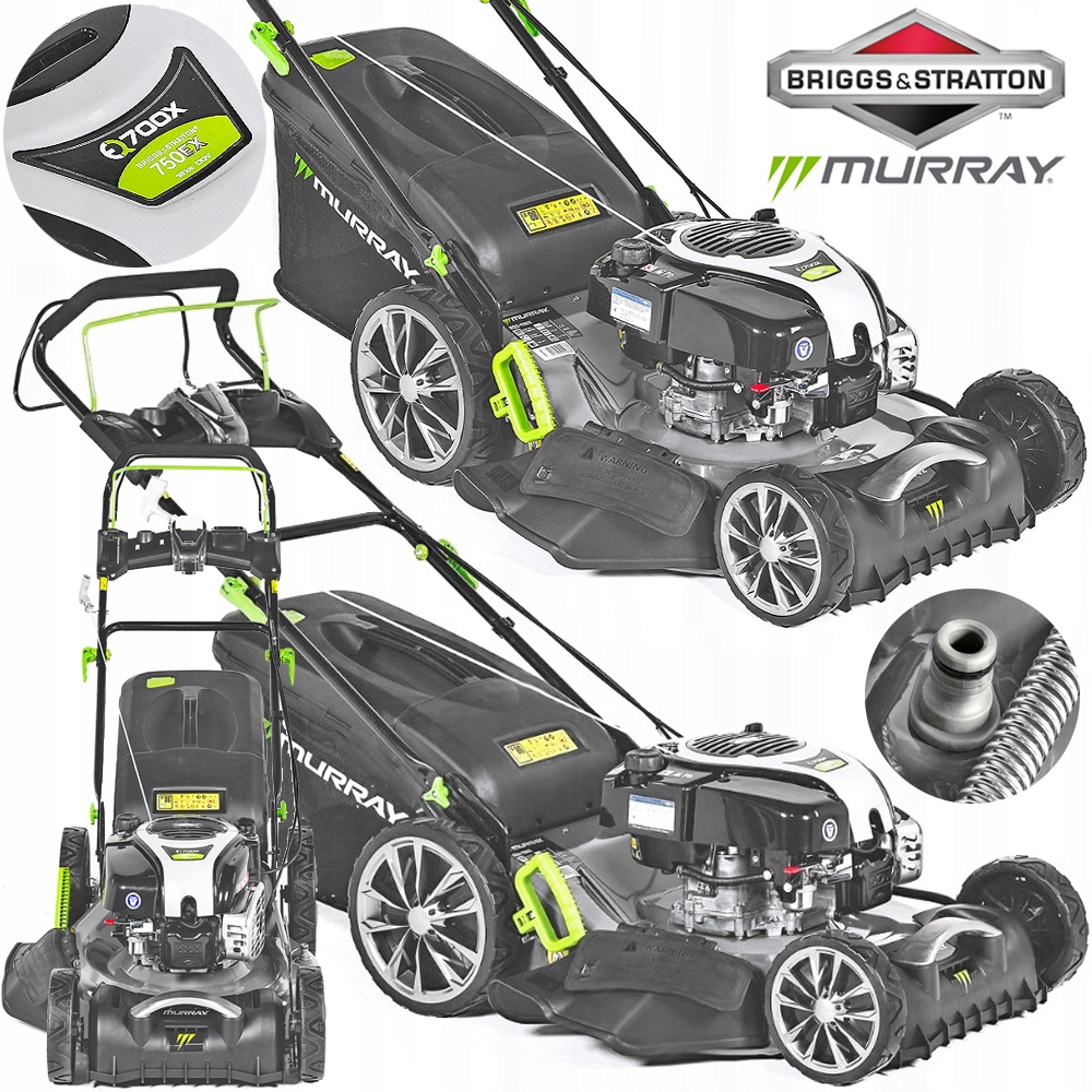 Benzínová kosačka Murray s košom, objem 161 cm³. košík 75 l, šírka rezu 56 cm