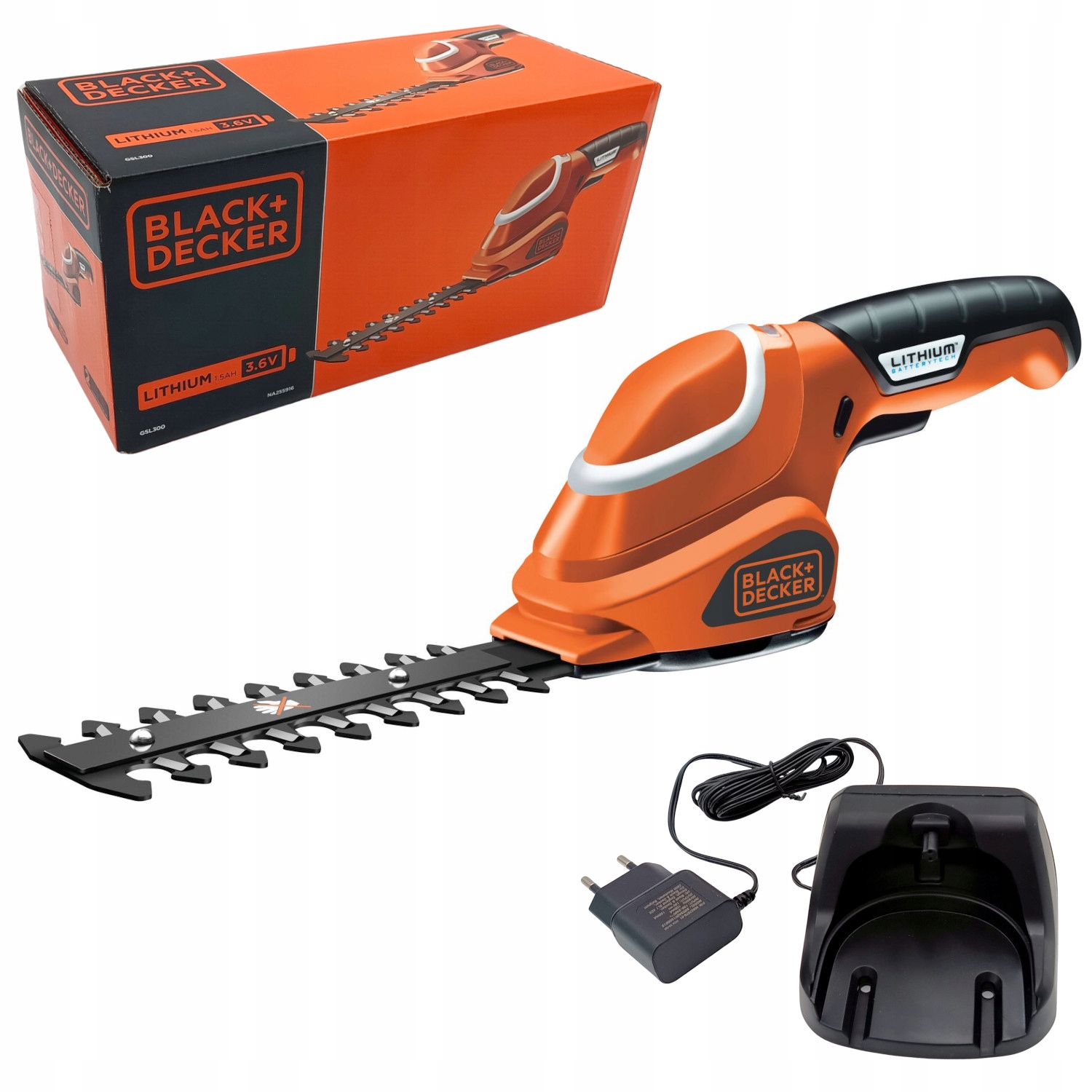 Akumulátorové elektrické nožnice Black+Decker 15 cm 3,6 V