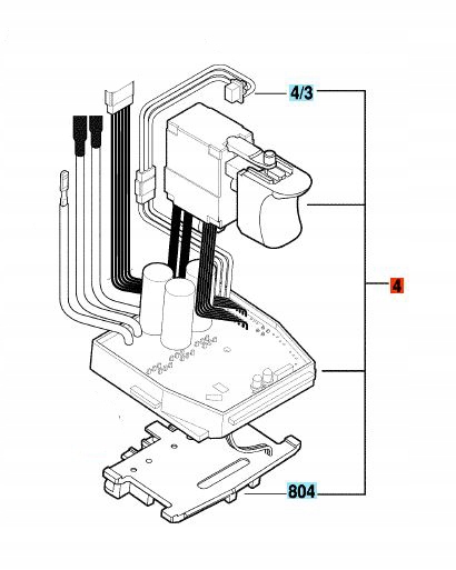 Spínač, vypínač - Dewalt DC727K-Twornik-Subastion č. 3 Kód.1007802-