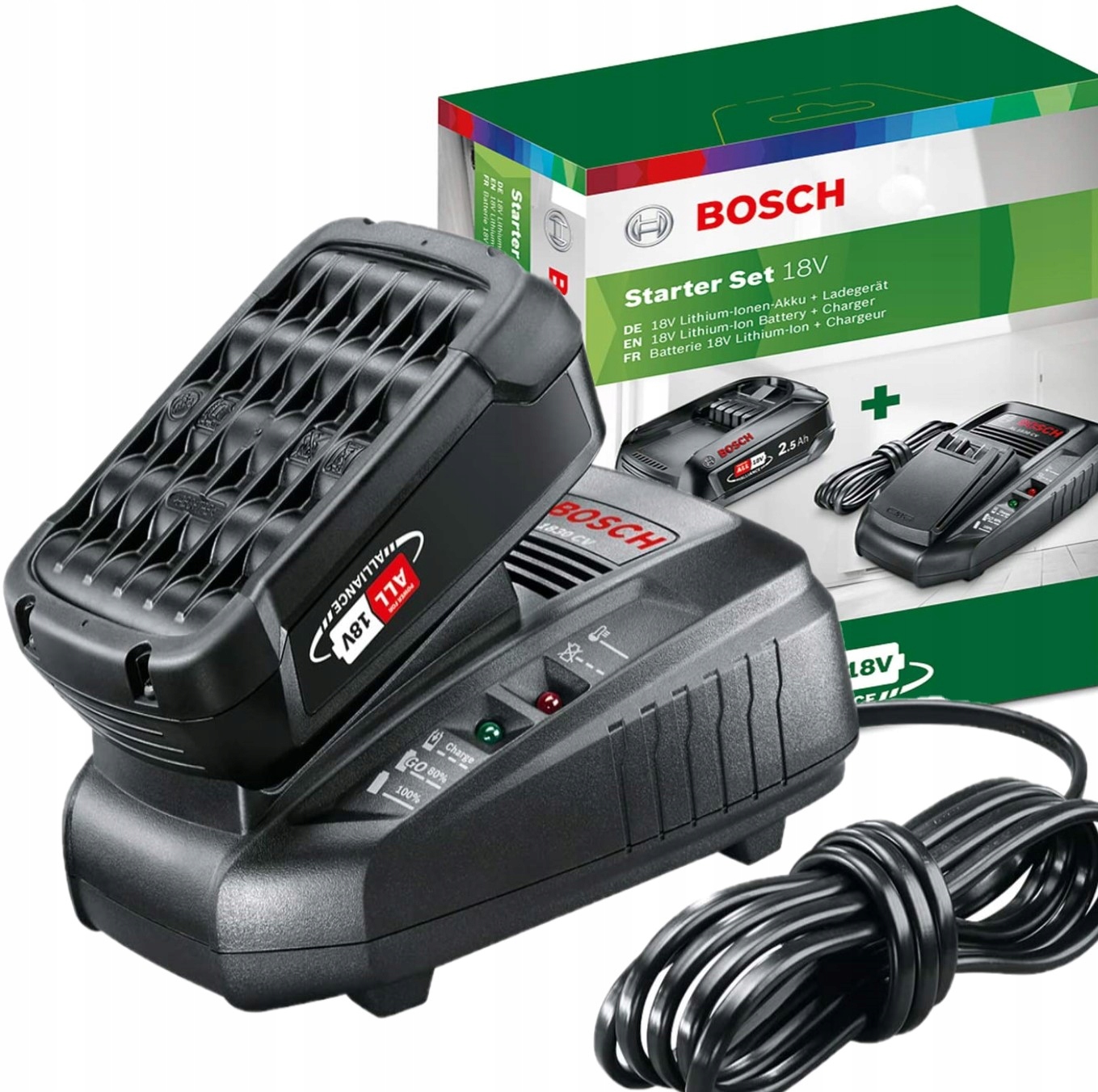 Náhradná batéria - Bosch Starter Set Battery 2,5AH + nabíjačka