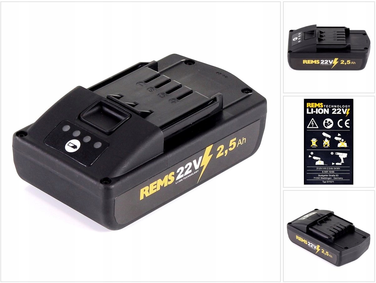 Náhradná batéria - Batéria REMS 571571 22V 2,5AH Li-ion svorka