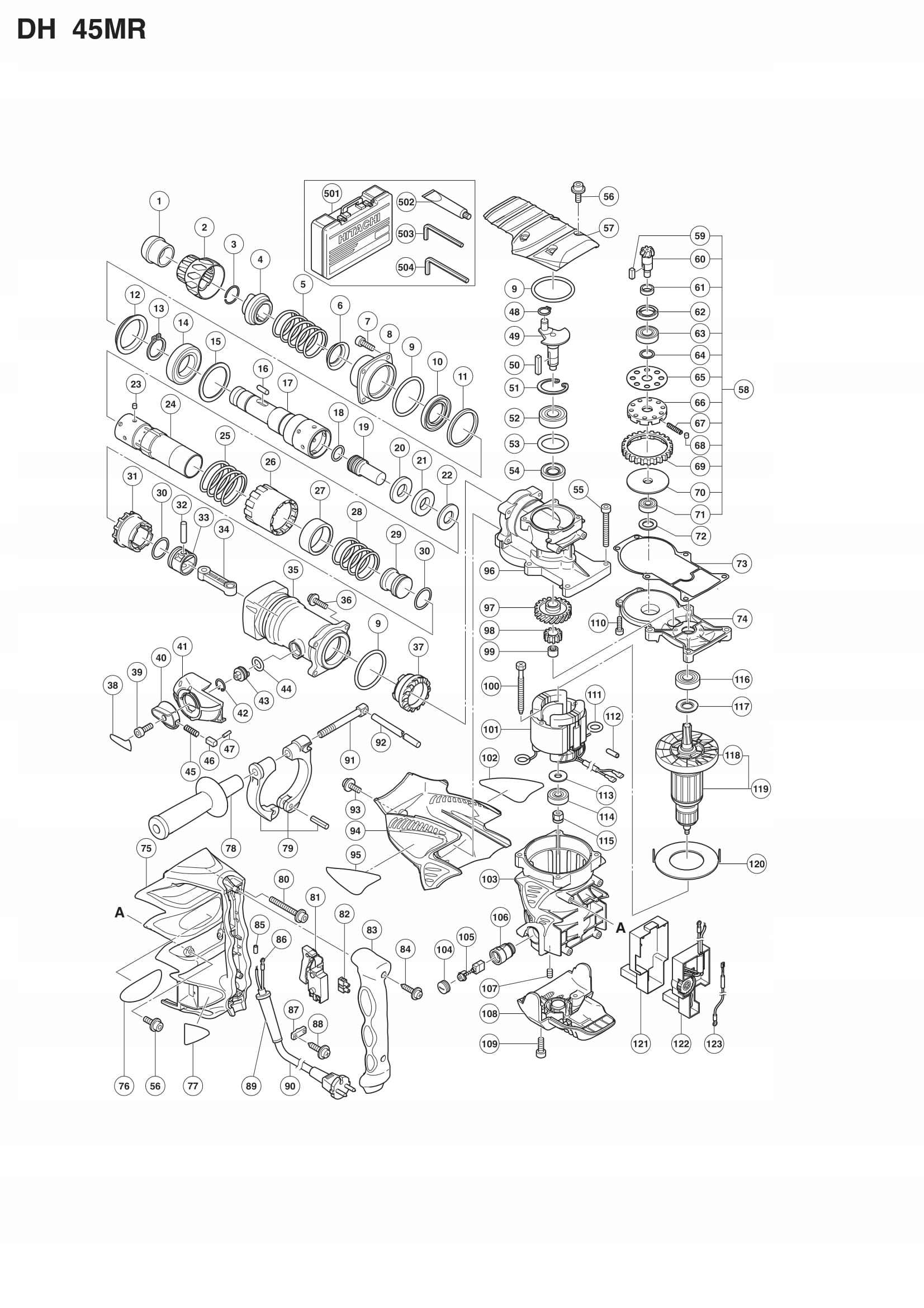 Bijak 324926 Hammer Hitachi DH45MR