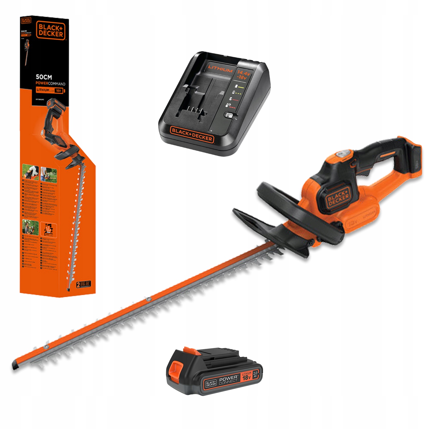 Black&Decker akumulátorové elektrické nožnice 50 cm 18 V