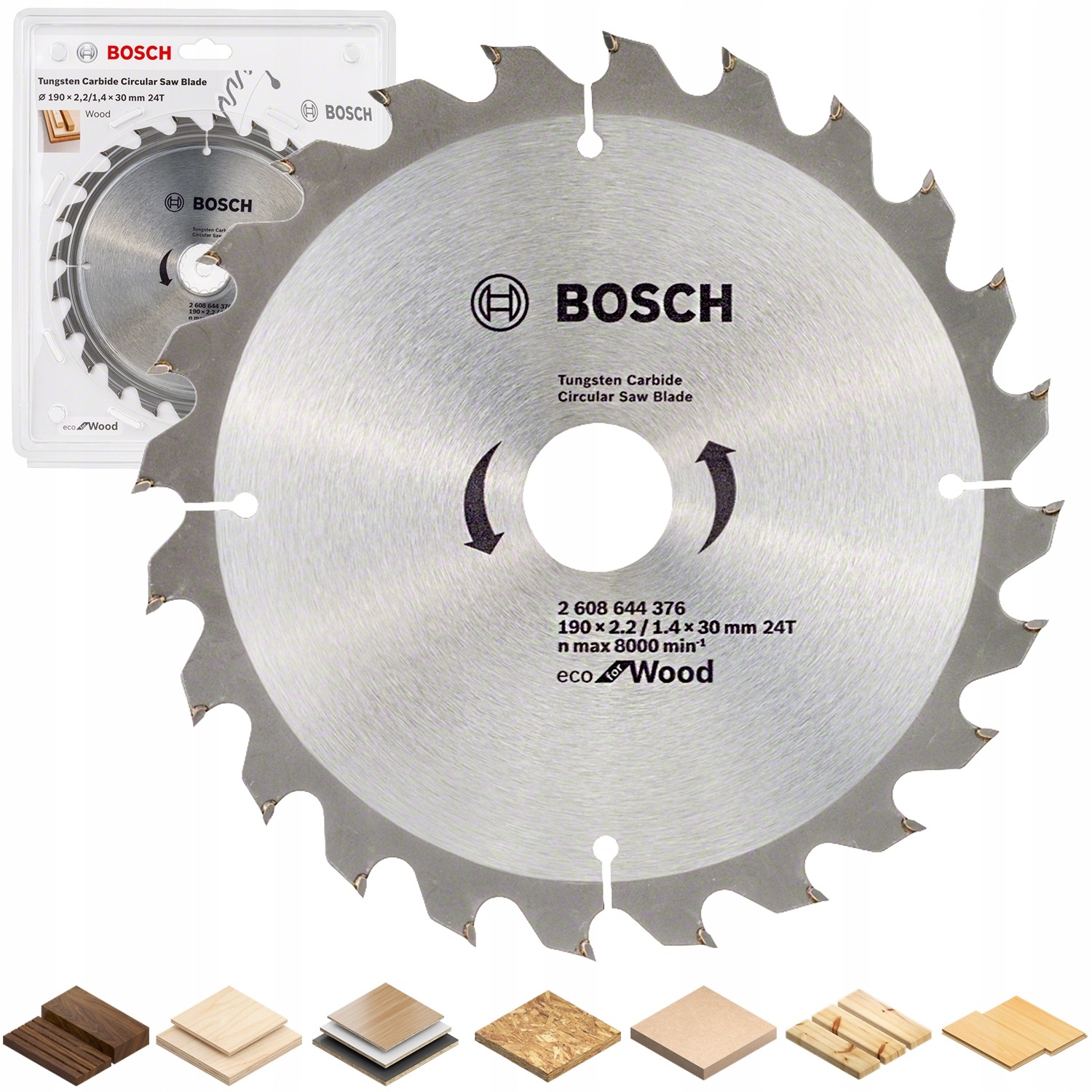 Bosch Eco for Wood 190 kotúč 30 mm 24 zubov