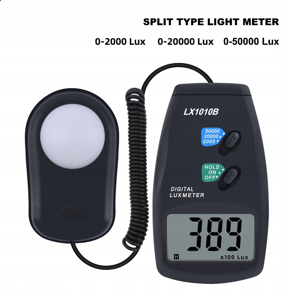 Hlava - Digitálny meter svetlo 3 rozsah LX-1010B meter