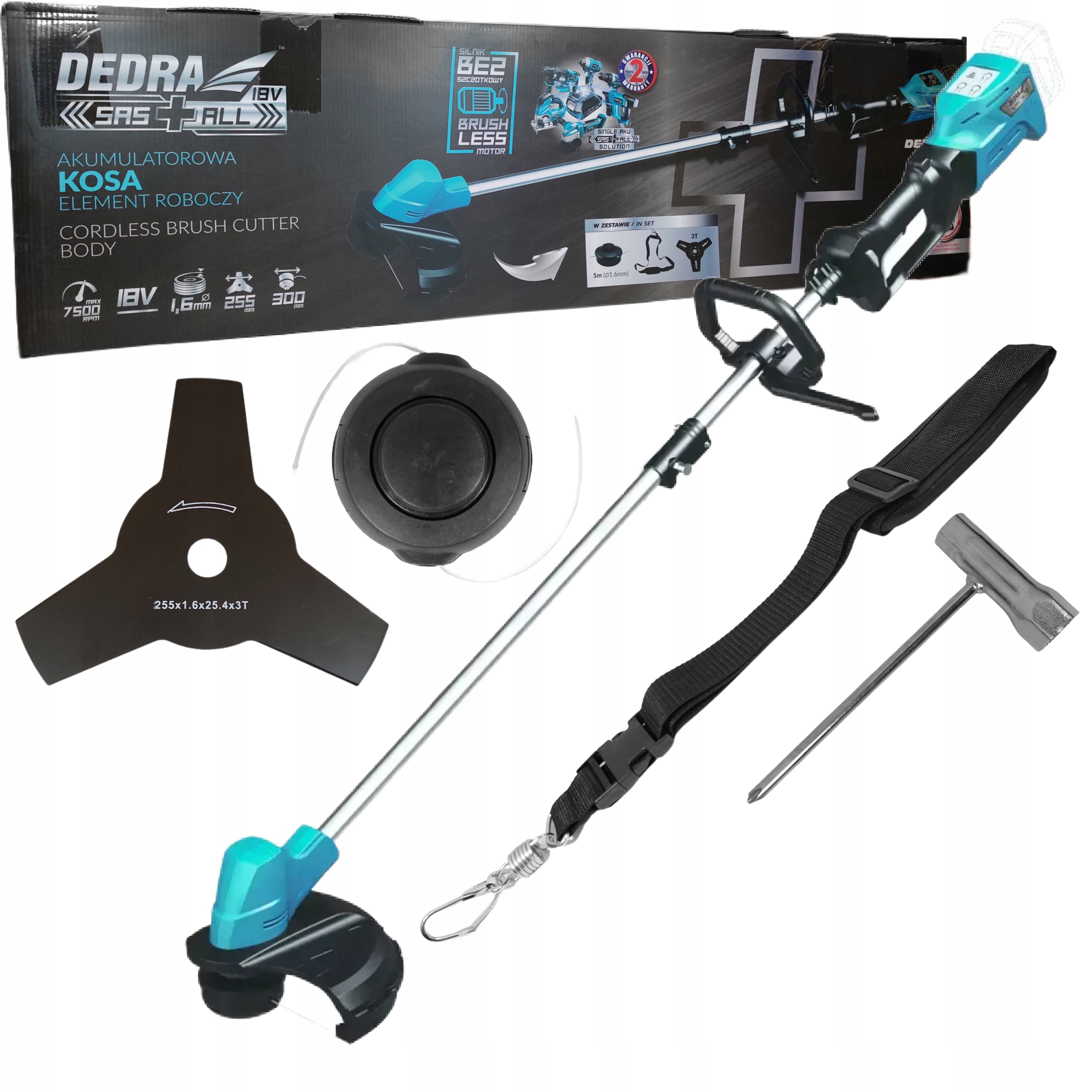 Kosa akumulatorowe Dedra 95 cm 3,45 kg 0 W