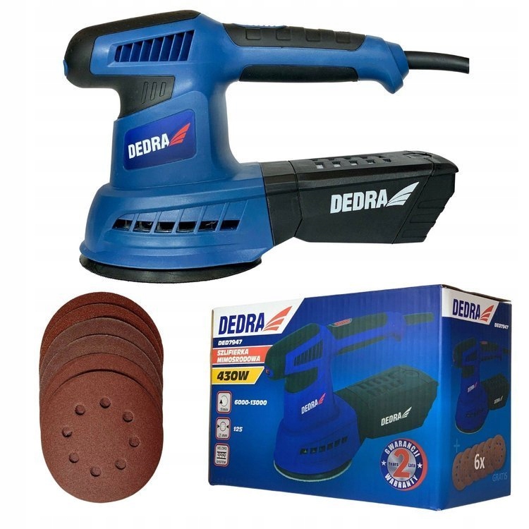 Excentrická brúska Dedra 430 W 230 V sieťová