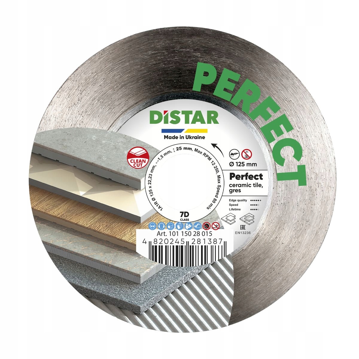 Diamantový kotúč 125mm Distar Perfect GRES