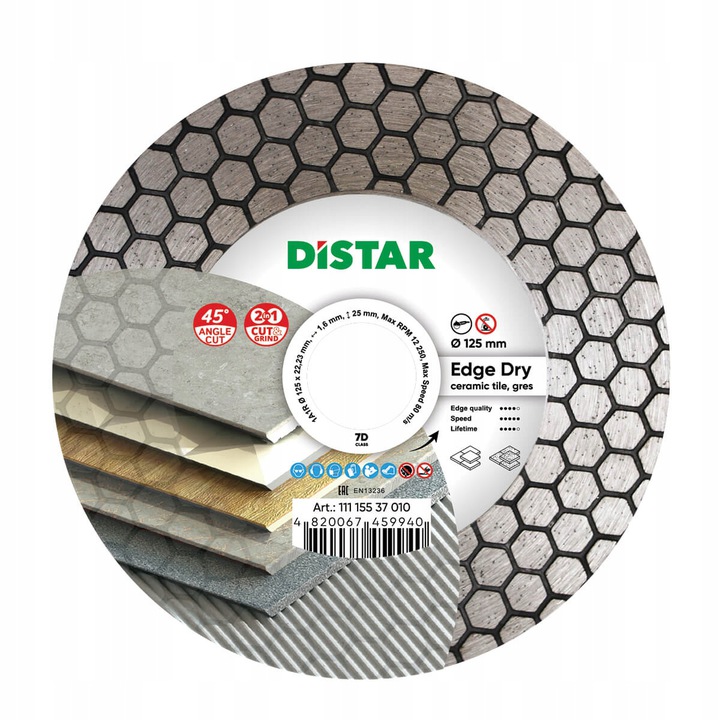 Diamantový kotúč Distar Edge Dry 11115537010 125x22,2 mm