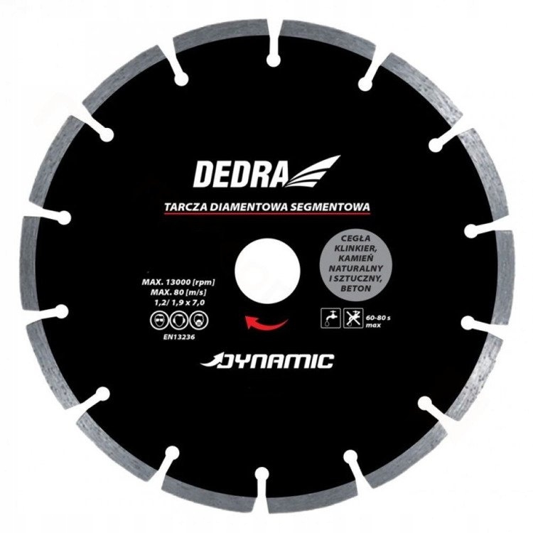 Dedra HP2117E diamantový segmentový kotúč 250mm