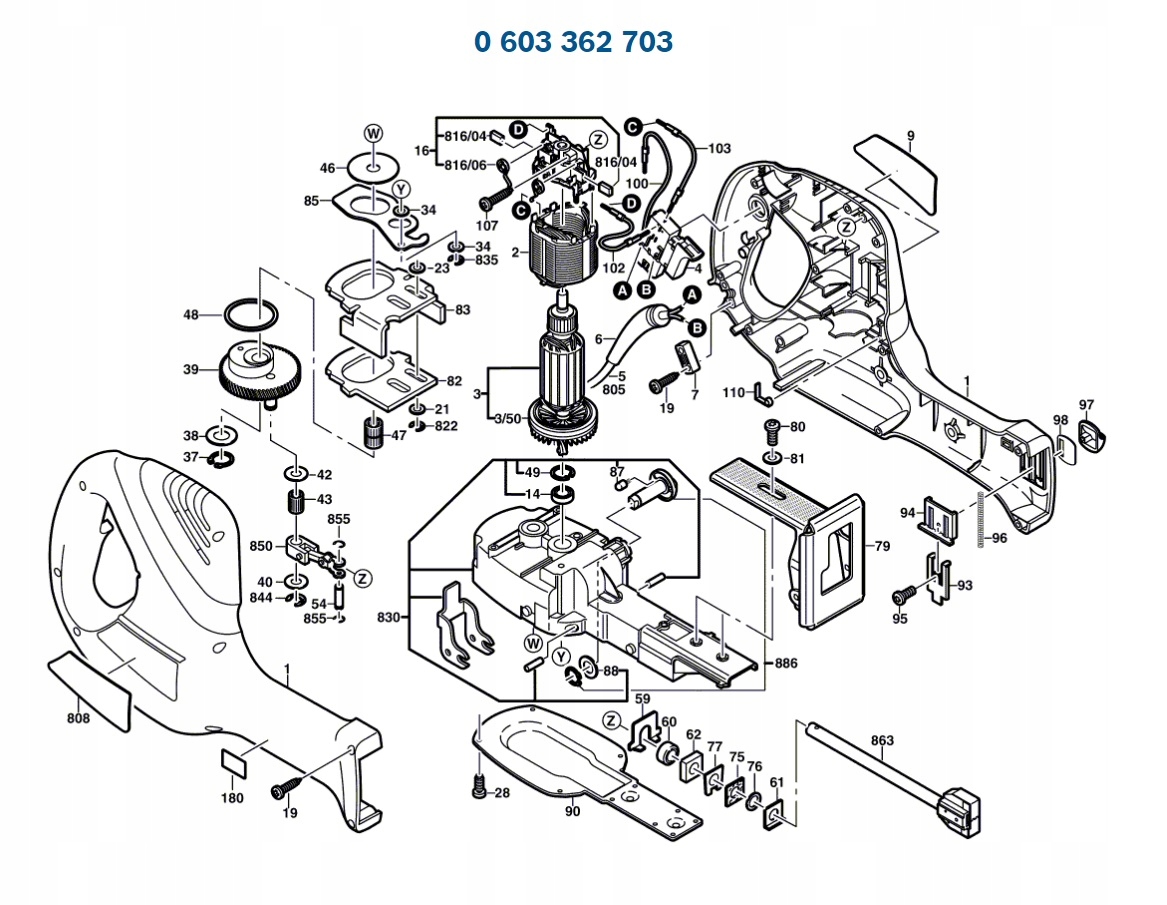 Puzdro na náradie - Bosch PFZ700PE 703 SAW LIGHTING ROD