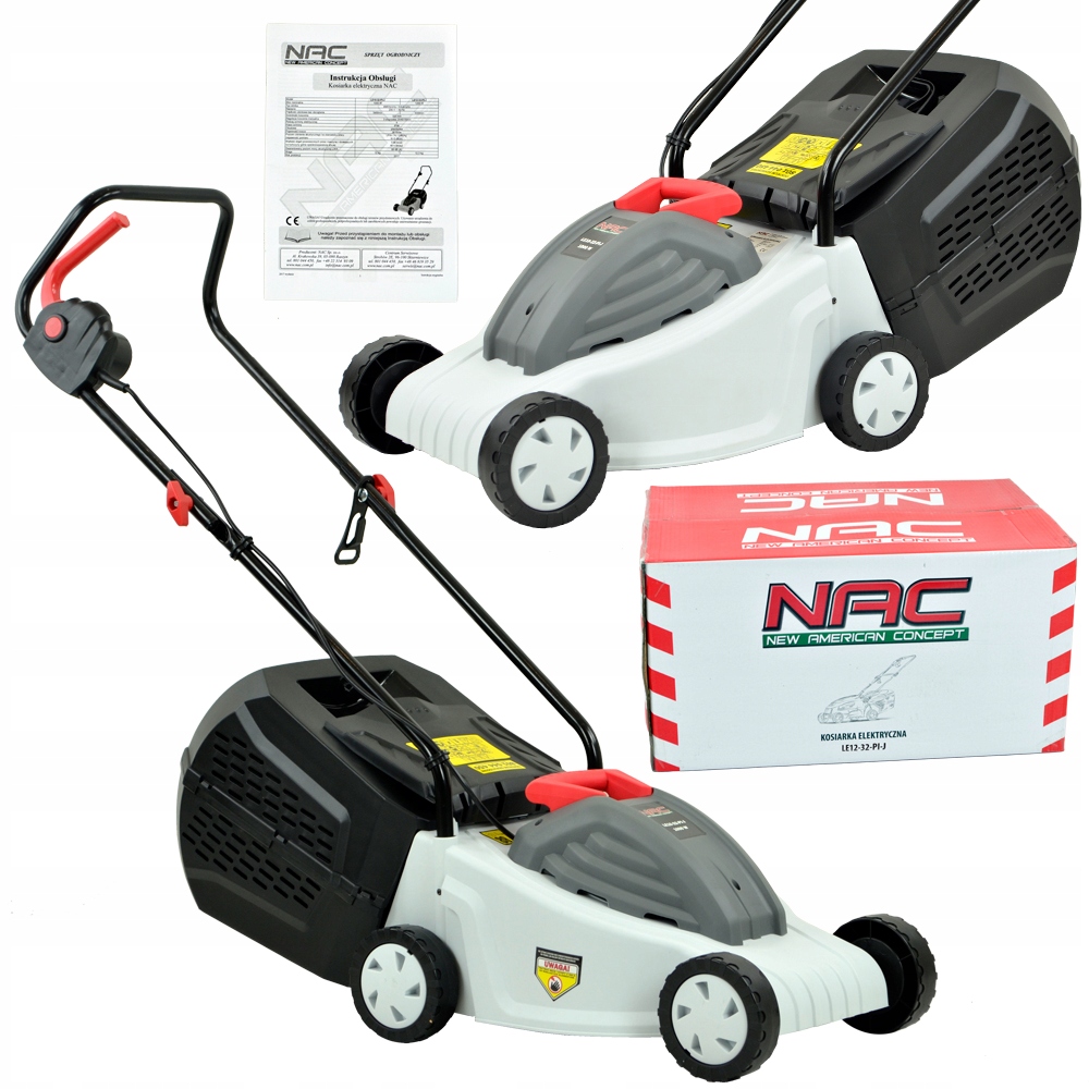 Elektrická kosačka NAC 1200 W, 35 l