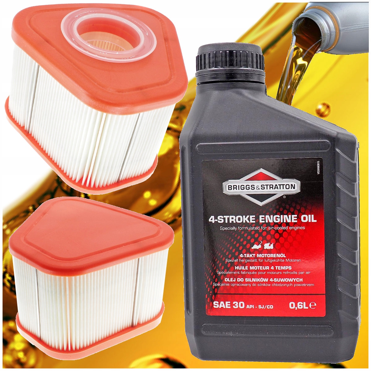 Filter na kosačku - Briggs Air Filter Series 850 595853 BS Oil