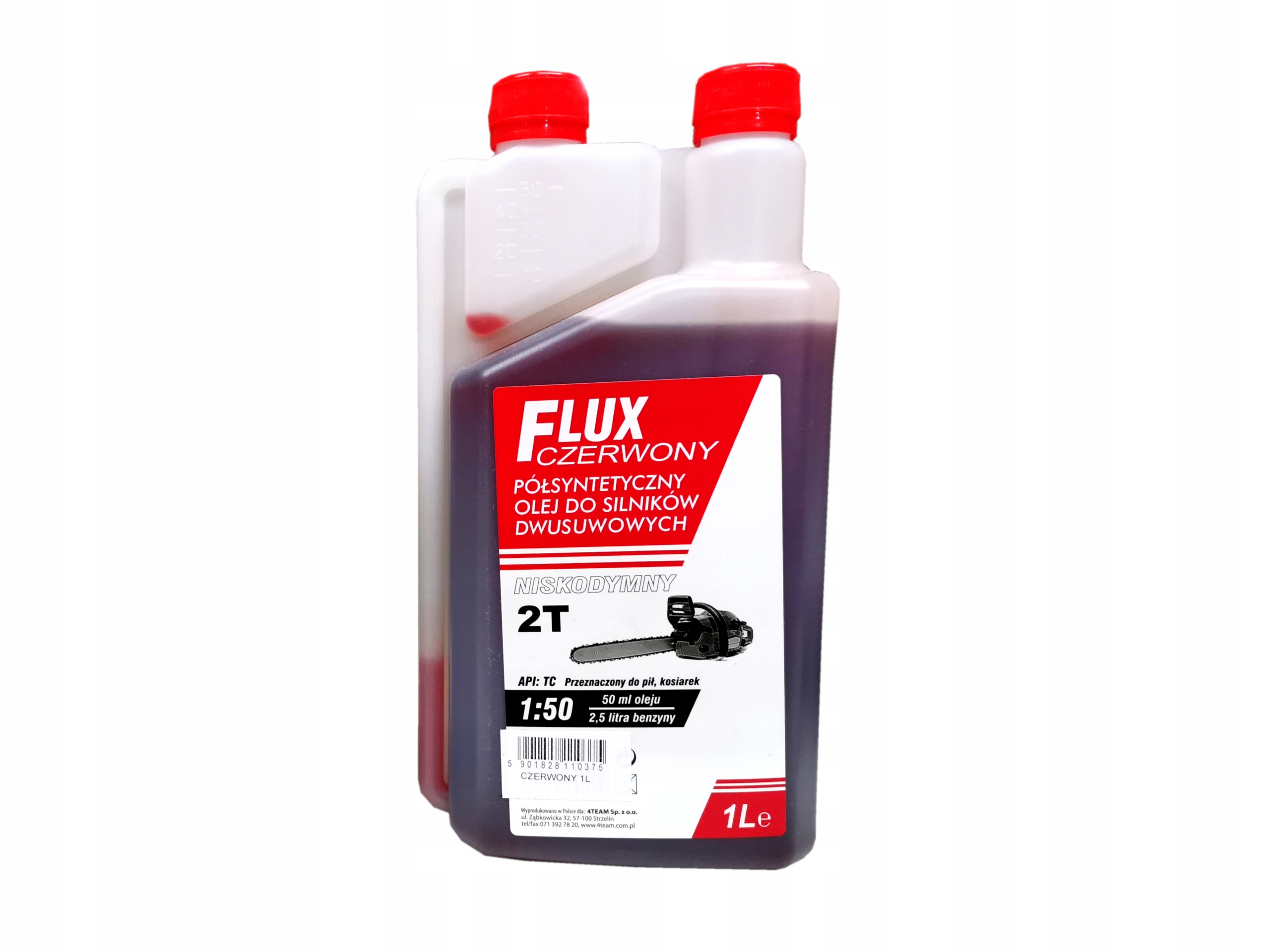Olej do kosačky - Flux olej pre zmes pre dva šnúry 2T červená 1L