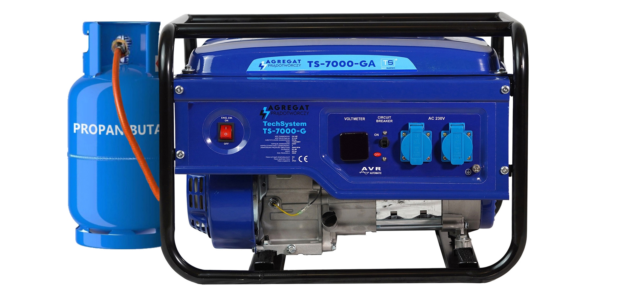 Prenosný jednofázový plynový generátor Thunder 3000 W