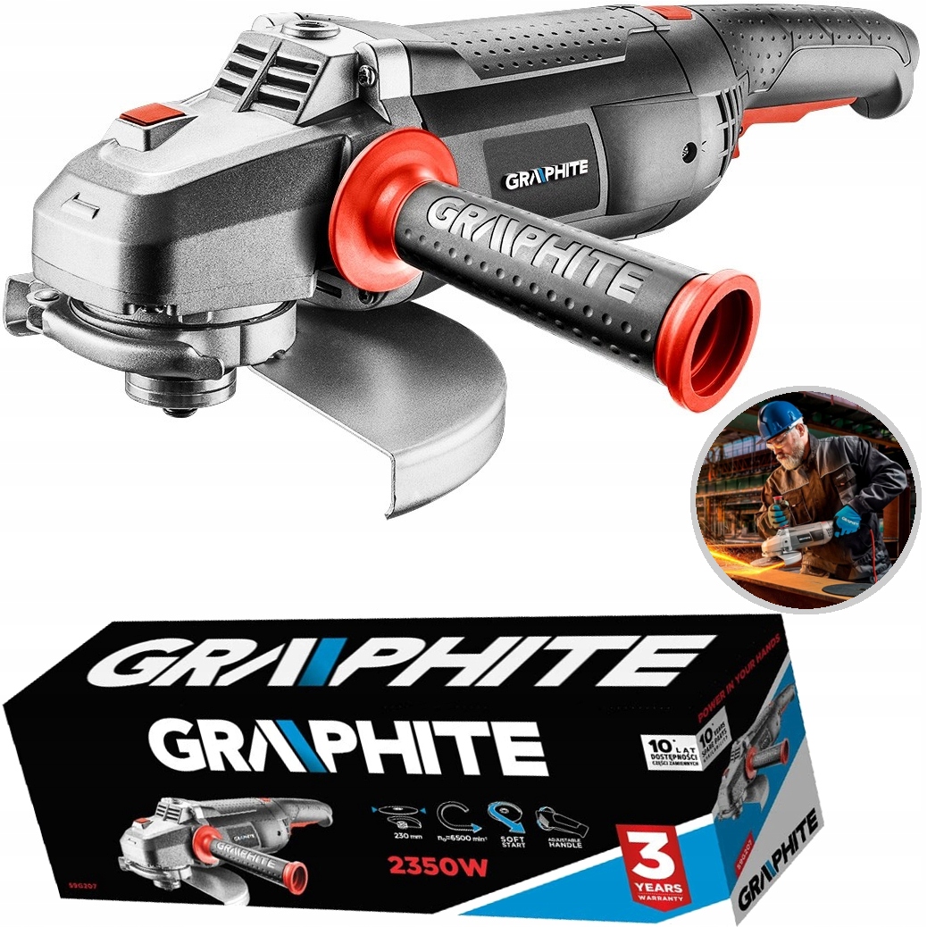 Graphite 2350 W 230 V sieťová uhlová brúska