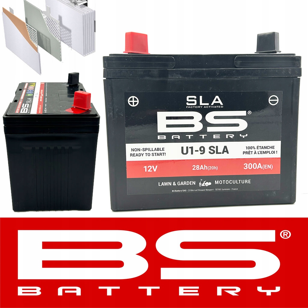 BS Batéria U1R-9 SLA 300A 28Ah gélová batéria