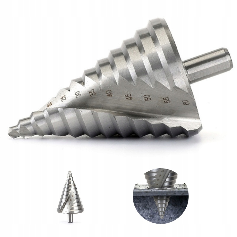 Stupňovité kovové kužeľové vrtáky HSS 6-60MM STRONG vrták