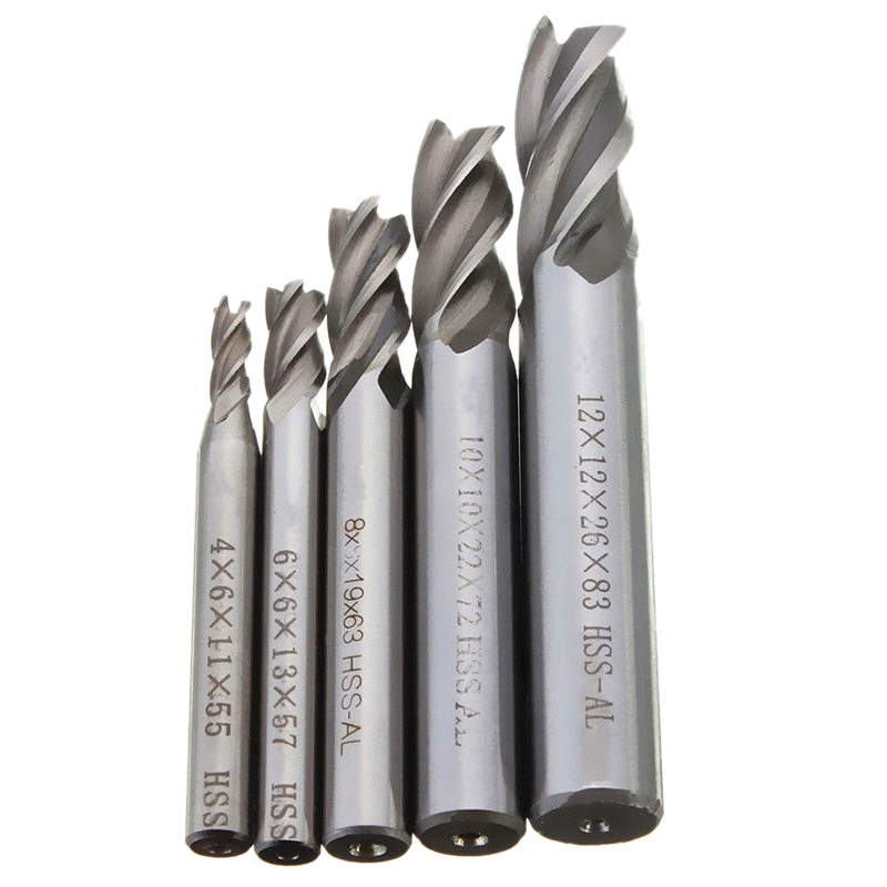 HSS Bit 4/6/8/10/12 mm pre CNC frézovací nástroj
