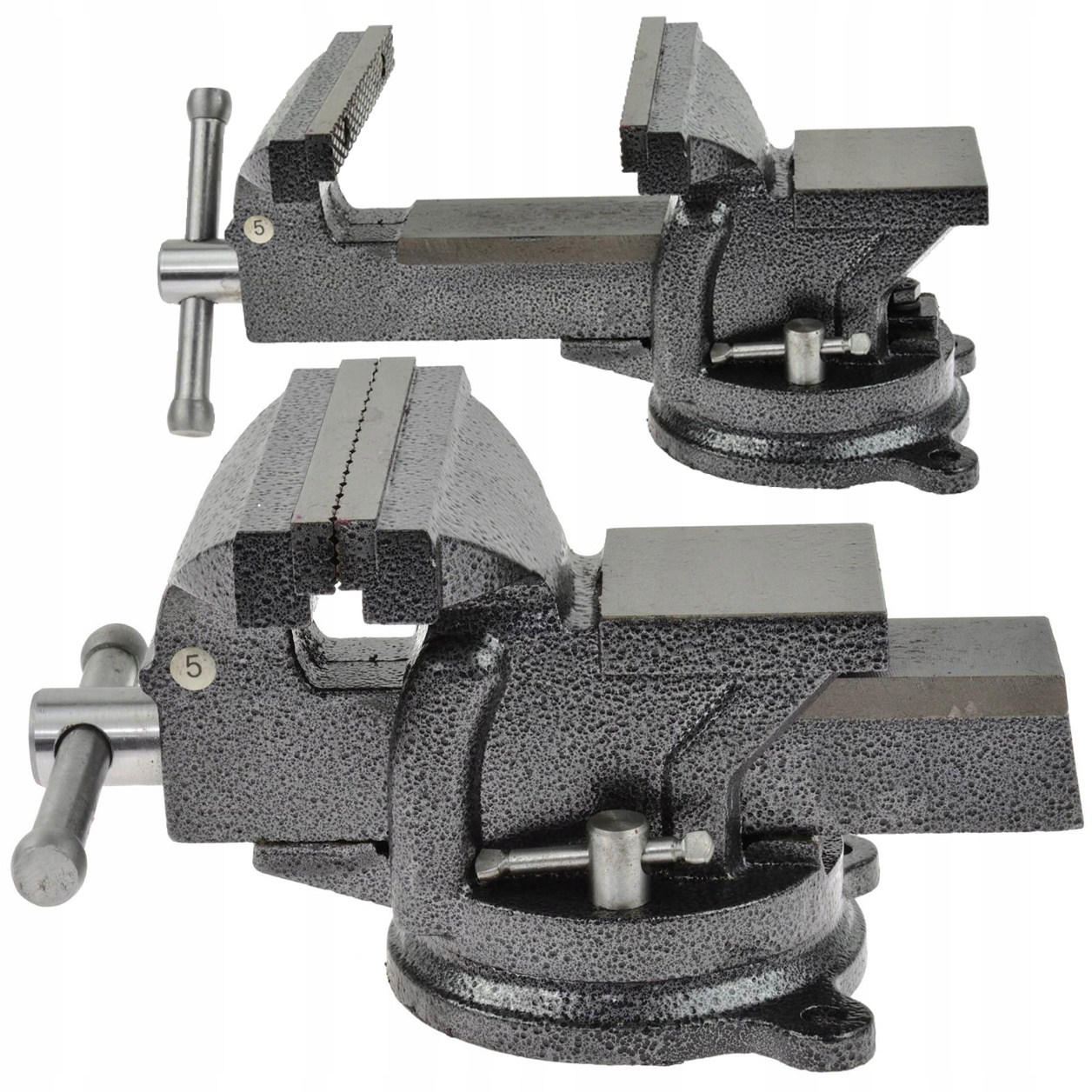 Rotačný zámočník Vice 125 mm oceľové čeľuste