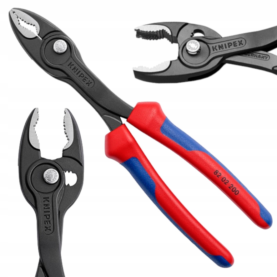Nosové kliešte Knipex TwinGrip 82 02 200 200 mm