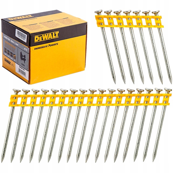 Klince do klincovačky DeWalt 2,6 x 50 mm 510 kusov