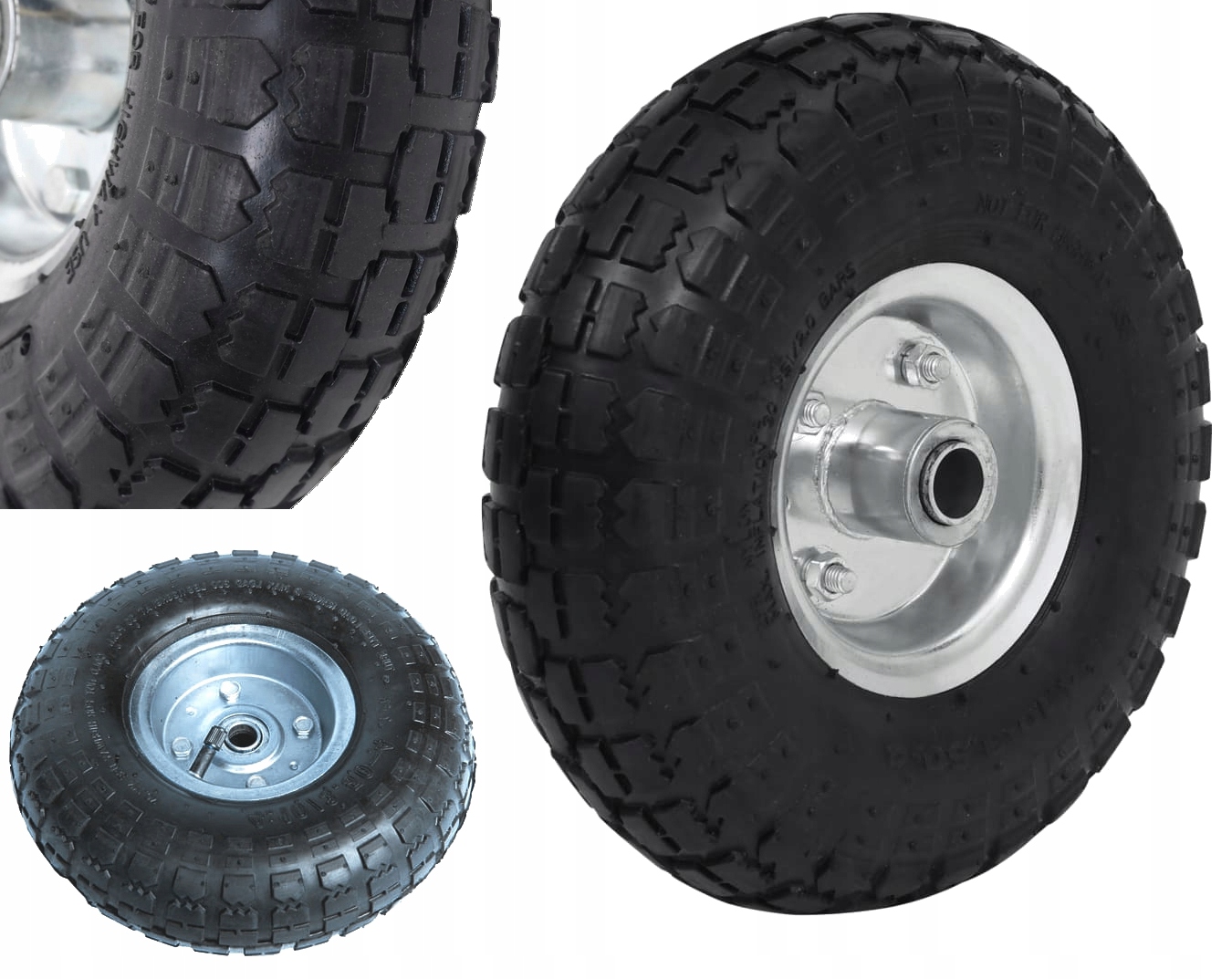Koleso vozíka koliesko fúrik 26cm 4,10 / 3,50-4 4pr 260x80 fi 20mm
