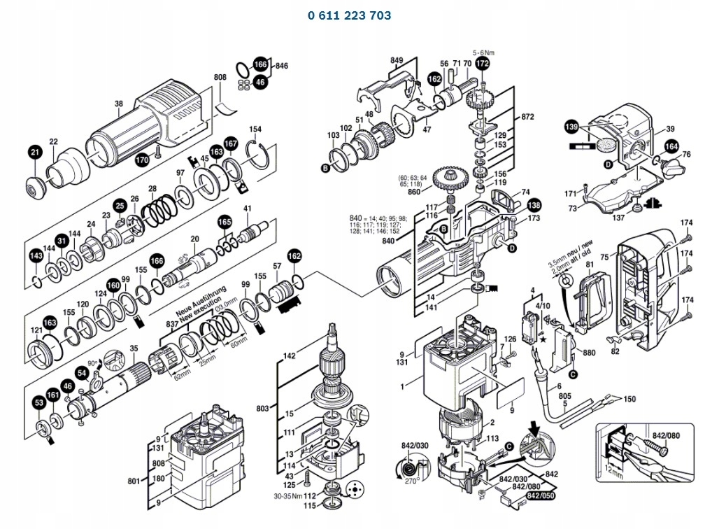 Piest - Bosch GBM 10 Re - 1/2 vŕtacieho vretena “,
