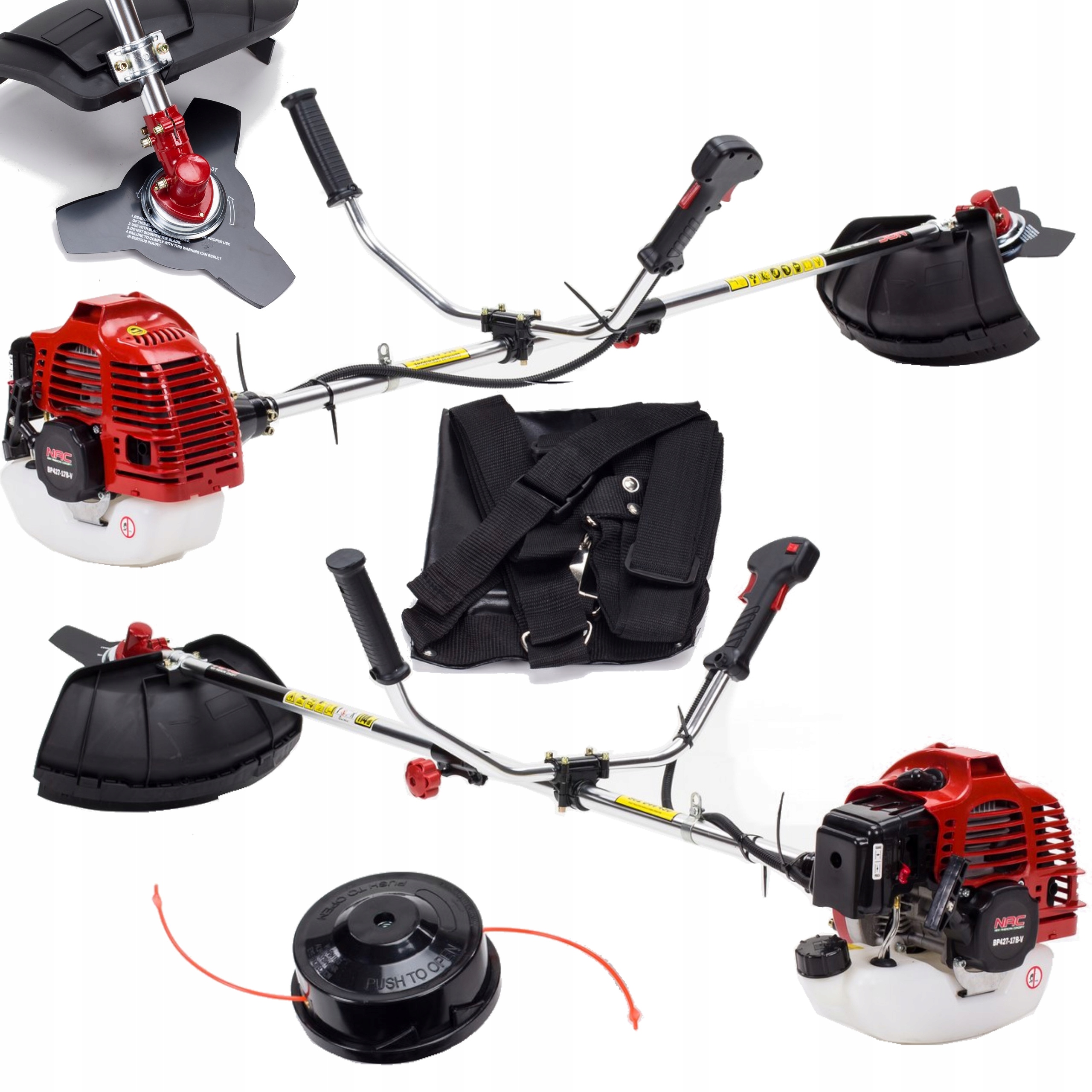 NAC benzínový krovinorez 175 cm 7,3 kg 1250 W 1,68 HP